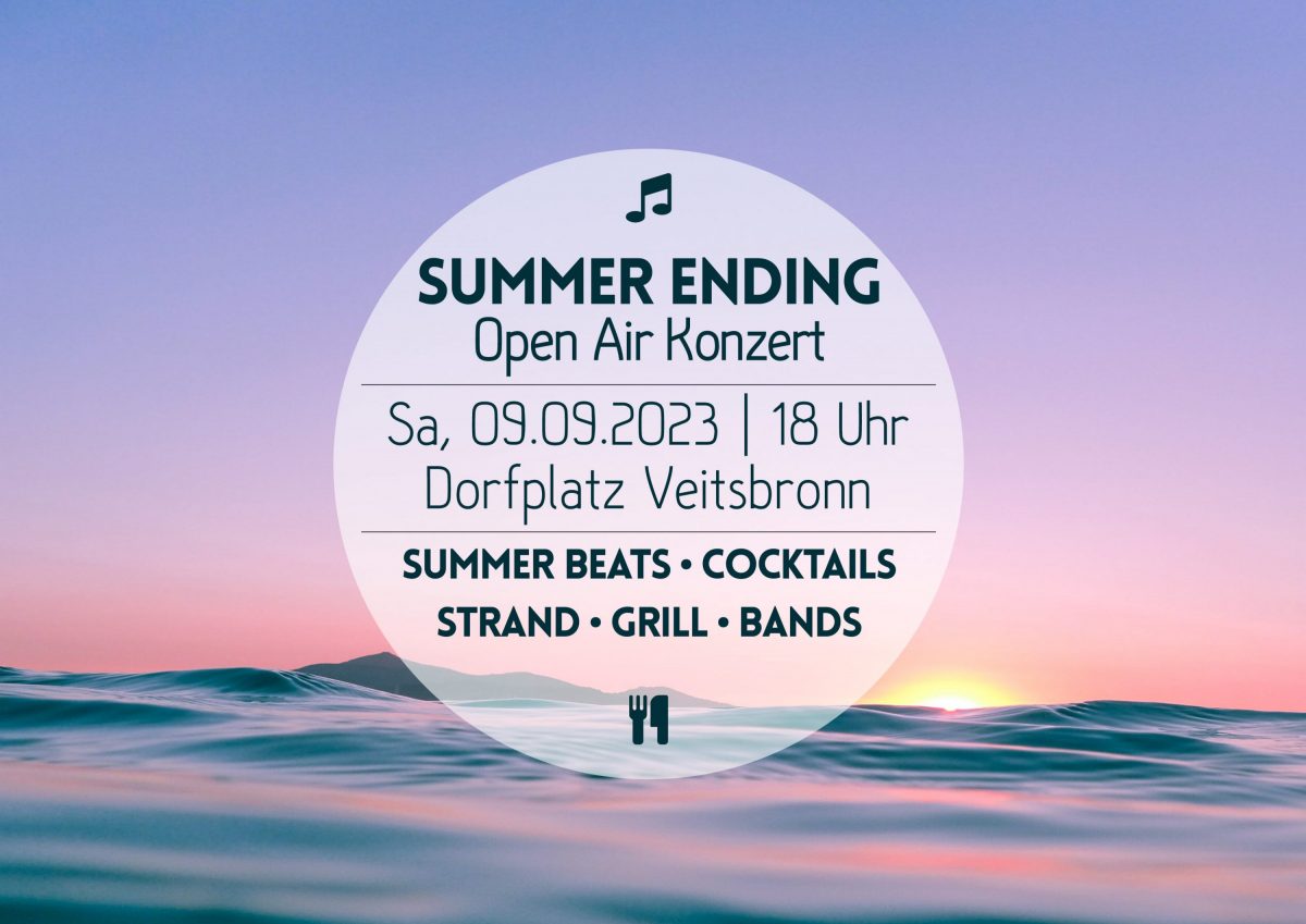 Banner für das Summer Ending 2023.