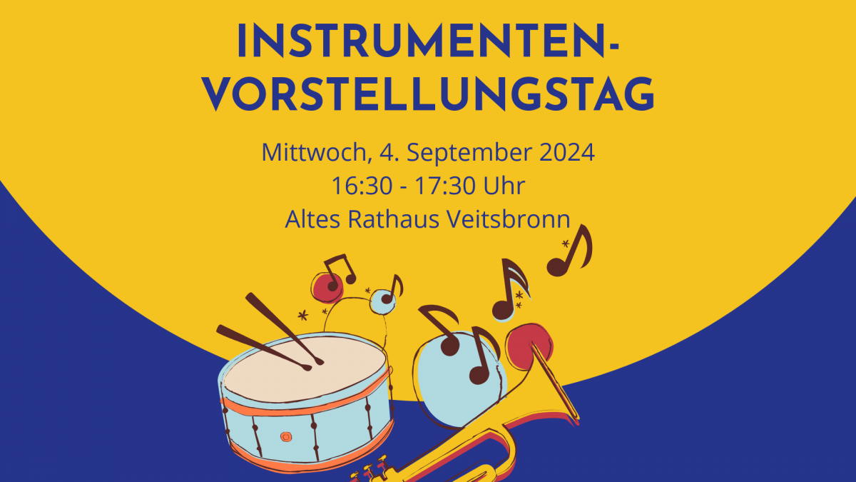 Instrumentenvorstellungstag des ZGO am 4. September 2024 um 16:30 Uhr im Alten Rathaus Veitsbronn.