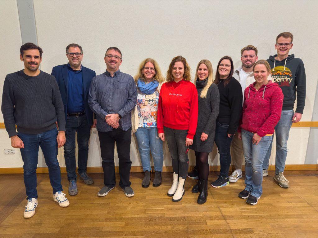 Der neu gewählte Vorstand des Fördervereins Zenngrundorchester im November 2024.