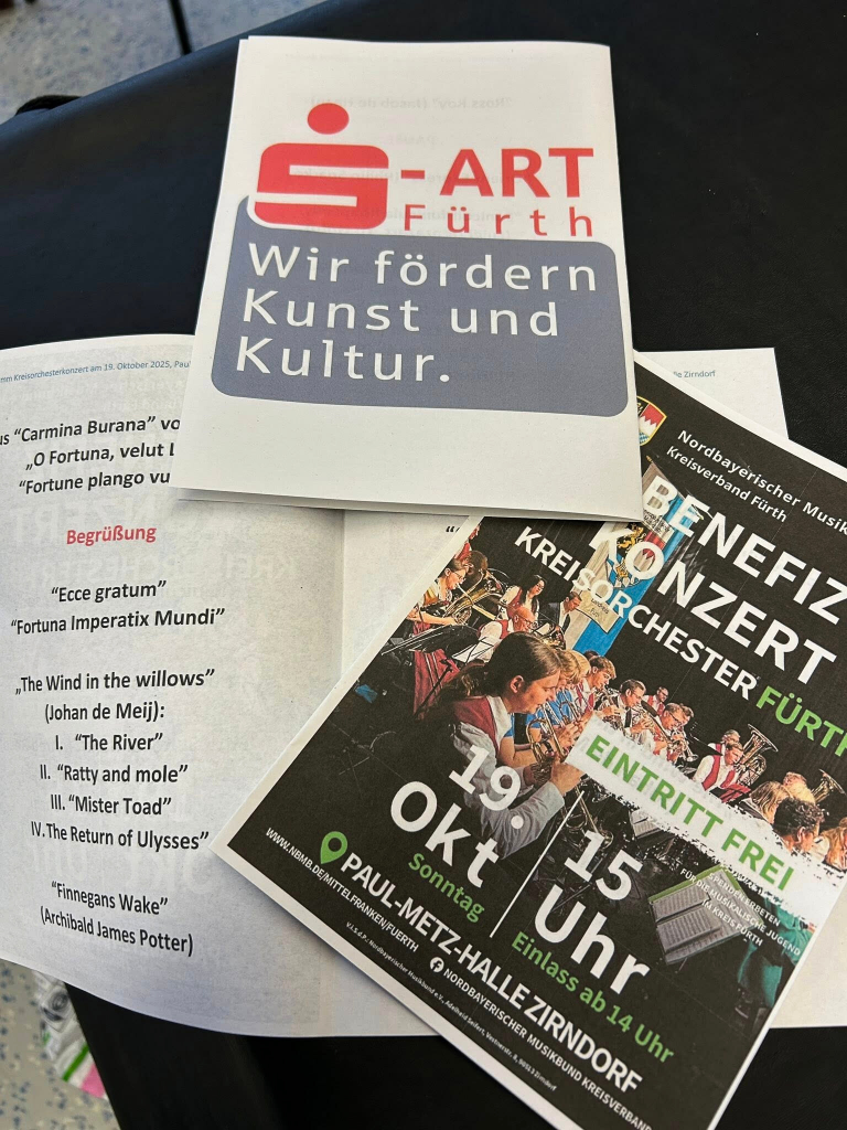 Programm des Kreisorchesters Fürth 2025.