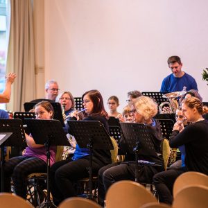 Das Zenngrundorchester beim Neubürgerempfang der Gemeinde Veitsbronn 2025.